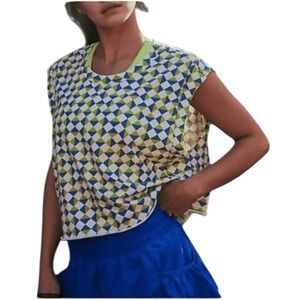 NWT Free People Movement Tank Printed Trippy Geo Glowing Women's Top Size S